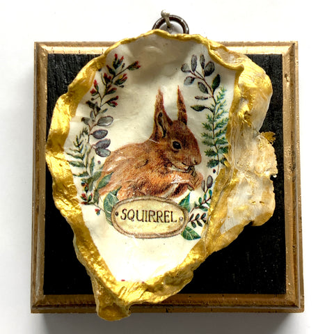 Bourbon Barrel Frame with Squirrel Oyster Shell (4