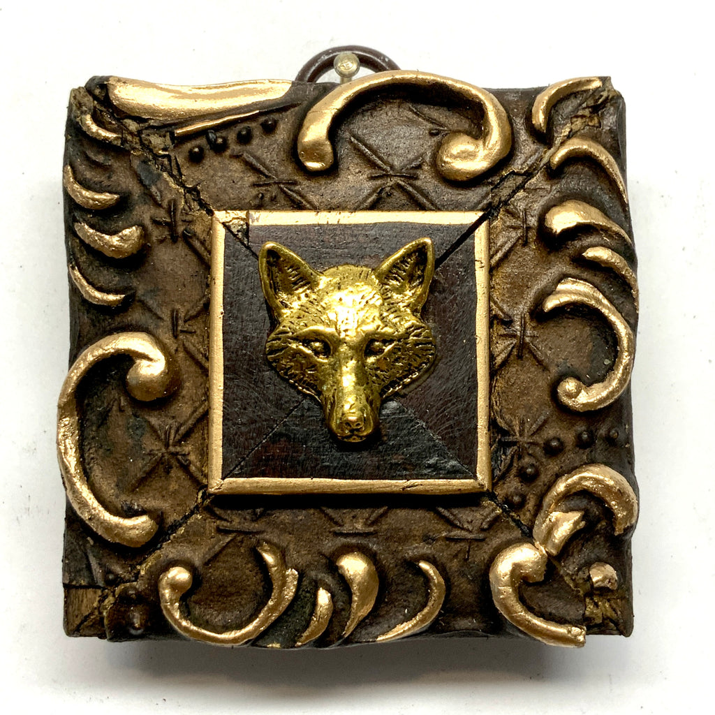 Painted Frame with Fox (2.5” wide)