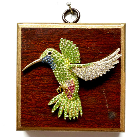 Wooden Frame with Hummingbird (3.25