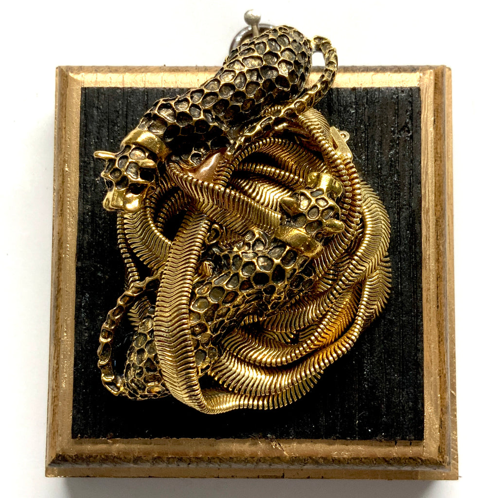 Bourbon Barrel Frame with Leopards on Necklace (3.25