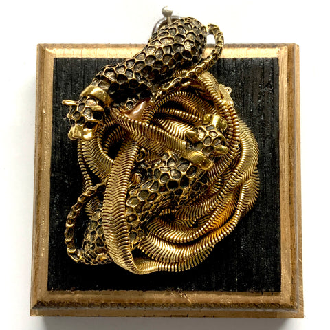 Bourbon Barrel Frame with Leopards on Necklace (3.25