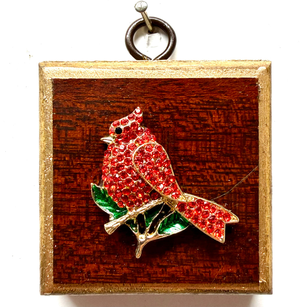 Wooden Frame with Cardinal (2.5