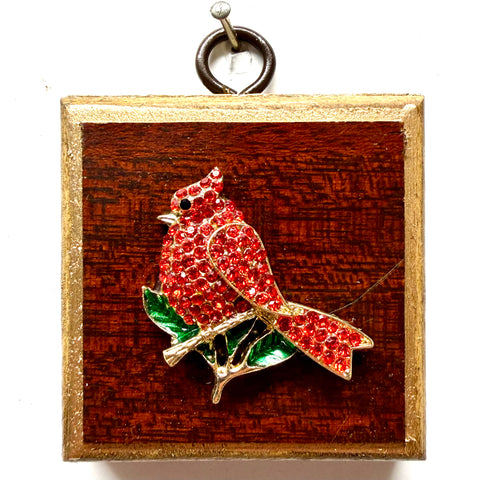 Wooden Frame with Cardinal (2.5