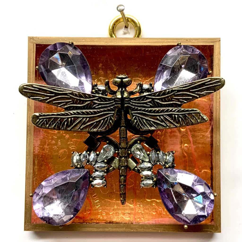 Acrylic Frame with Dragonfly on Necklace / Slight Imperfections  (3
