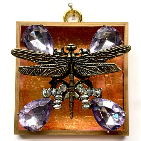 Acrylic Frame with Dragonfly on Necklace / Slight Imperfections  (3