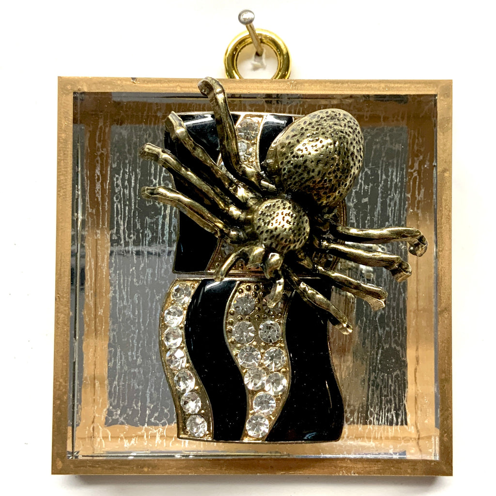 Acrylic Frame with Spider on Brooch / Slight Imperfections (3