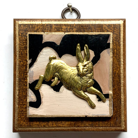 Wooden Frame with Hare on Coromandel (3.25