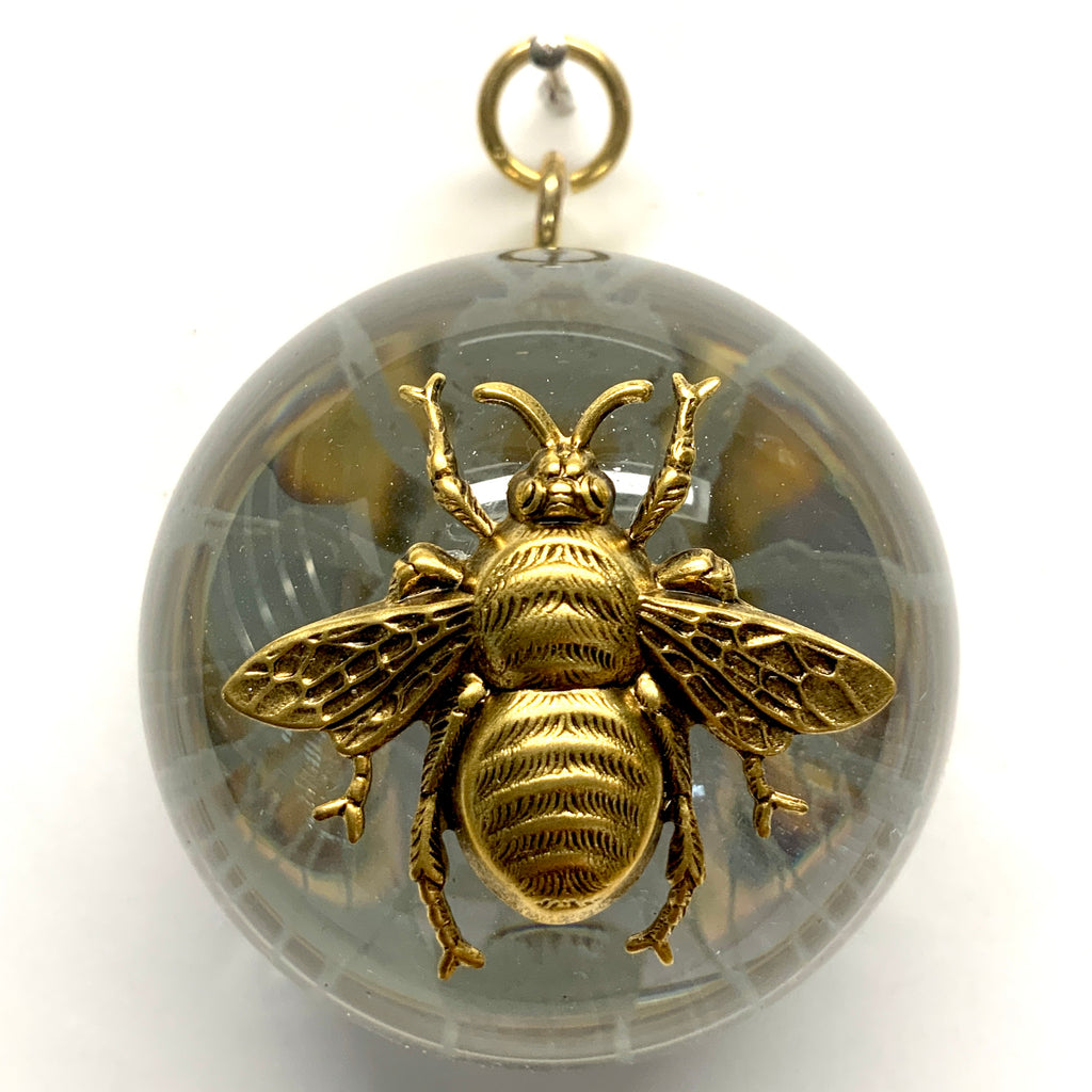 Acrylic Orb Frame with Grande Bee / Slight Imperfections (2