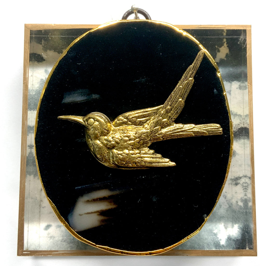 Acrylic Frame with Swallow on Agate / Slight Imperfections (4
