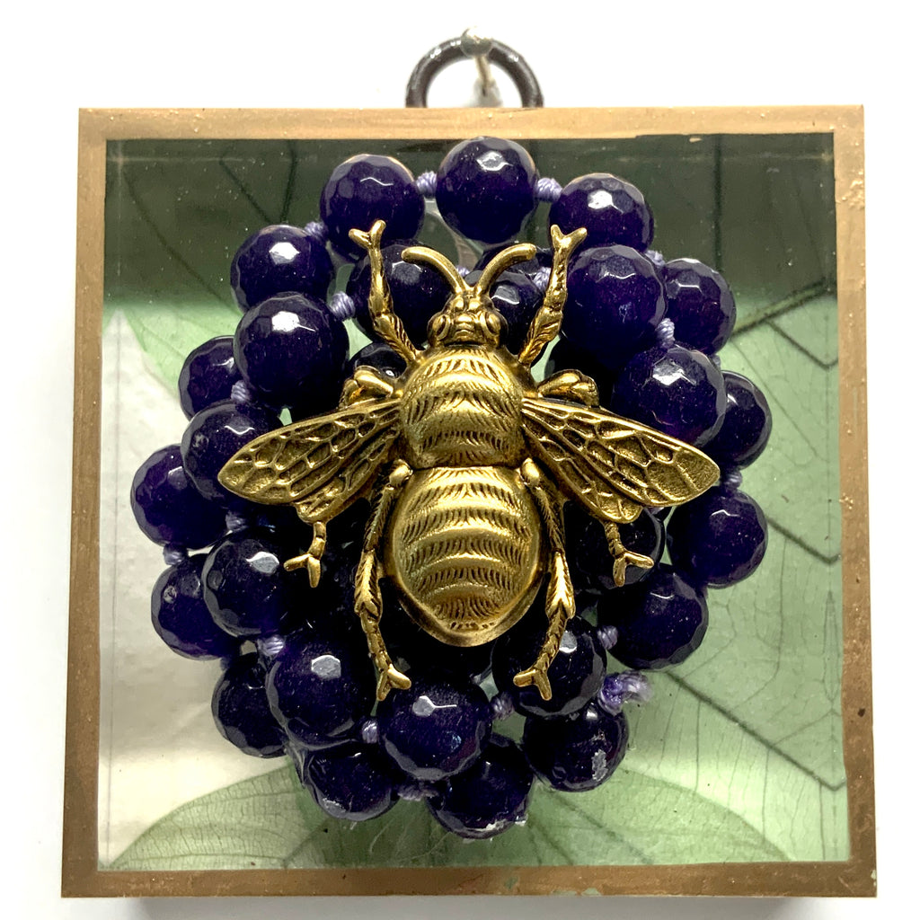 Acrylic Frame with Grande Bee on Necklace / Slight Imperfections (3
