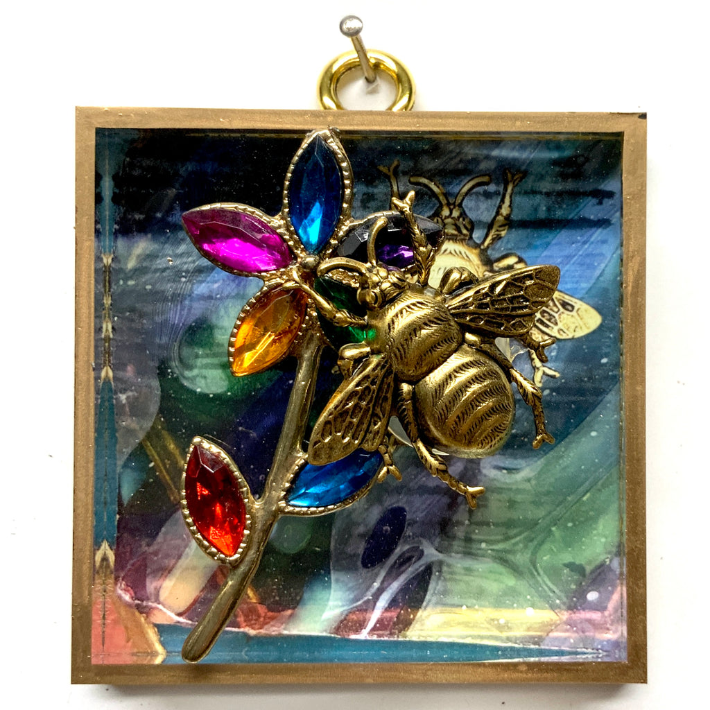 Acrylic Frame with Grande Bee on Brooch / Slight Imperfections (3