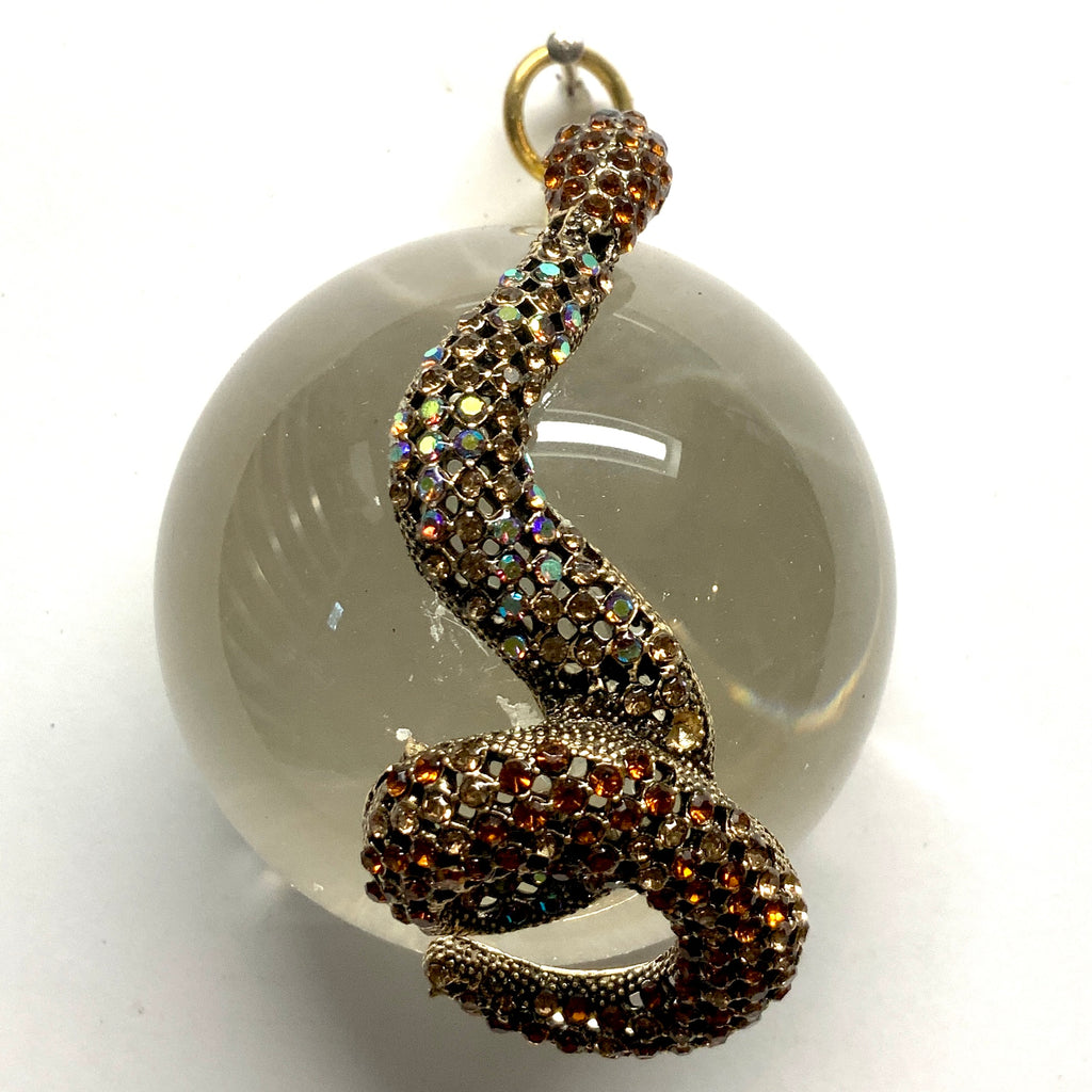 Acrylic Orb Frame with Snake / Slight Imperfections (2.5