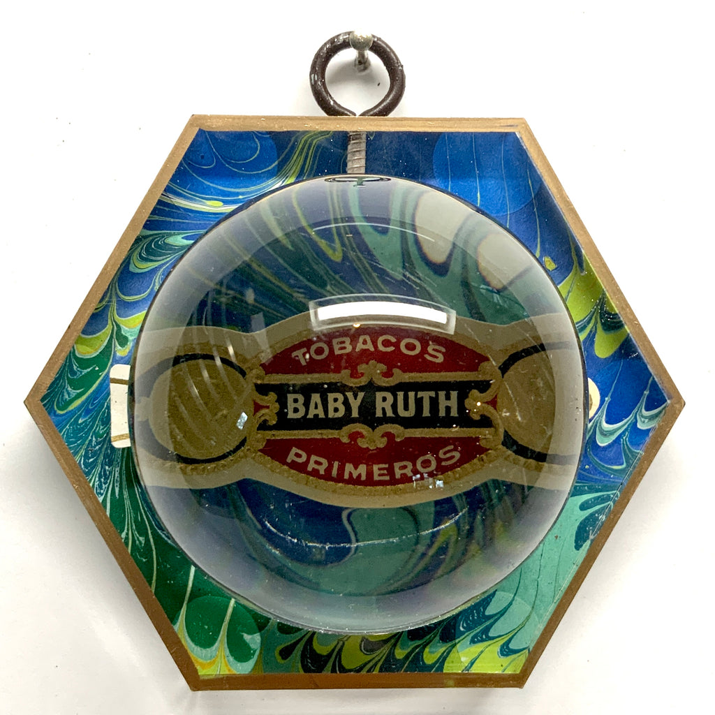 Acrylic Frame with Cigar Band and Acrylic Orb / Slight Imperfections (4