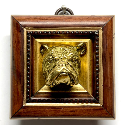 Wooden Frame with Bulldog (3