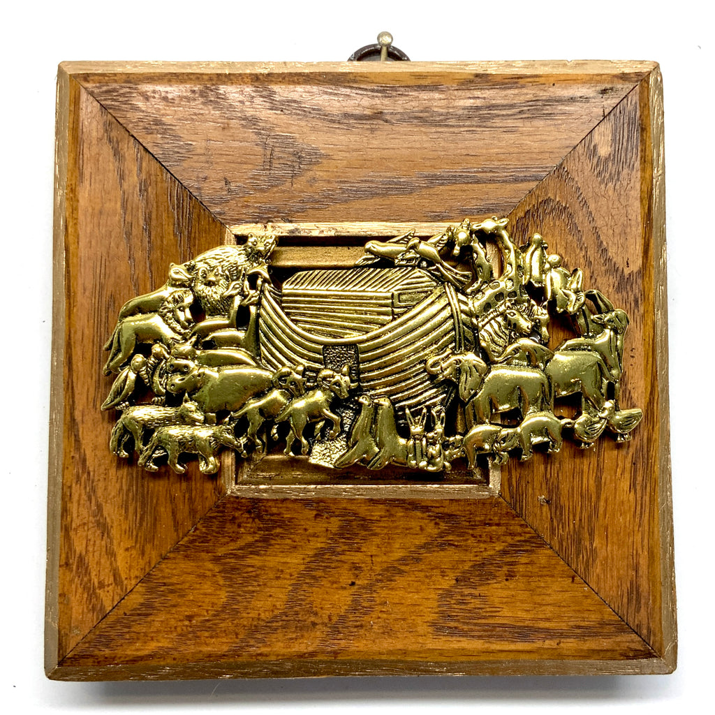 Wooden Frame with Noah's Ark (4.75” wide)