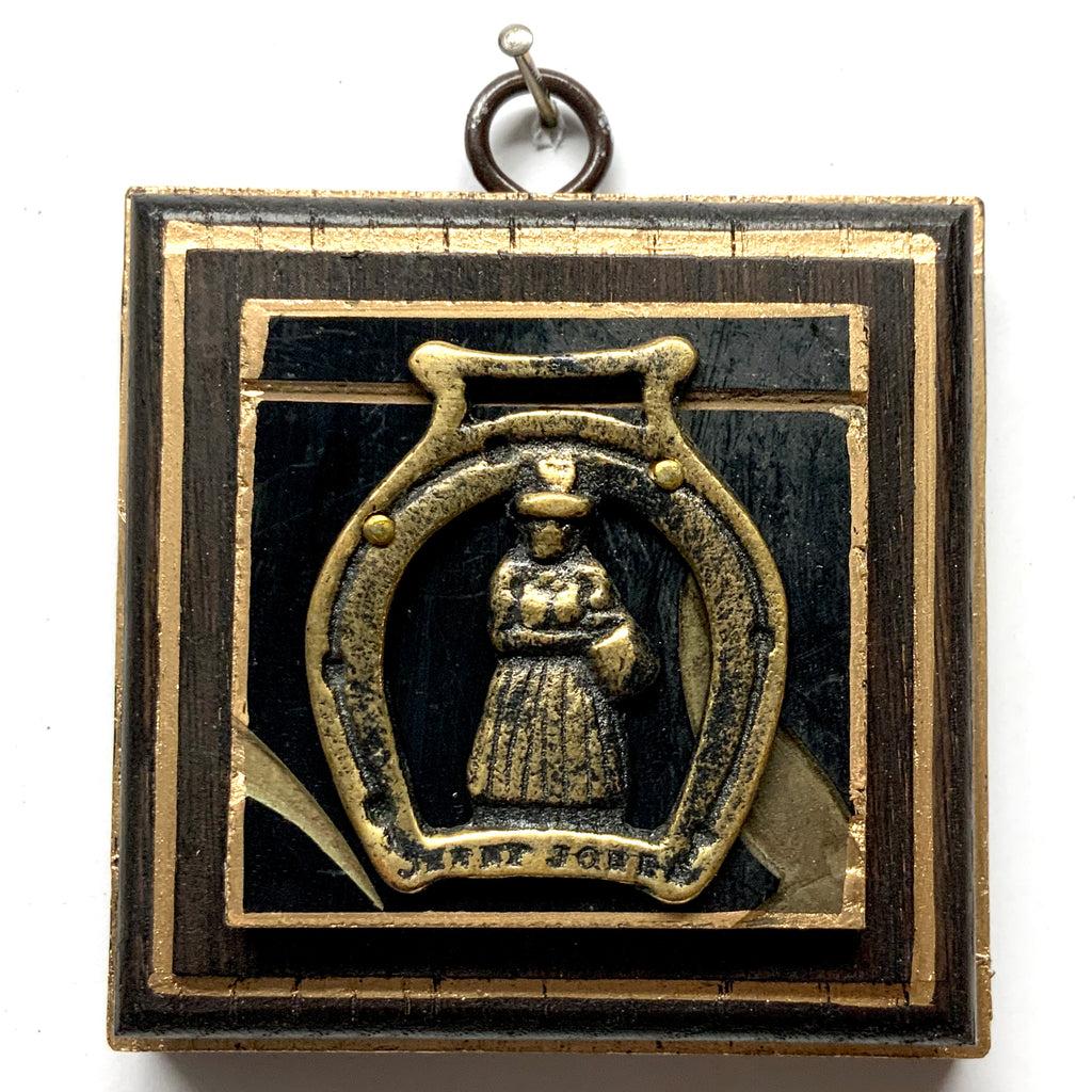 Painted Frame with Horse Brass on Coromandel (3.25