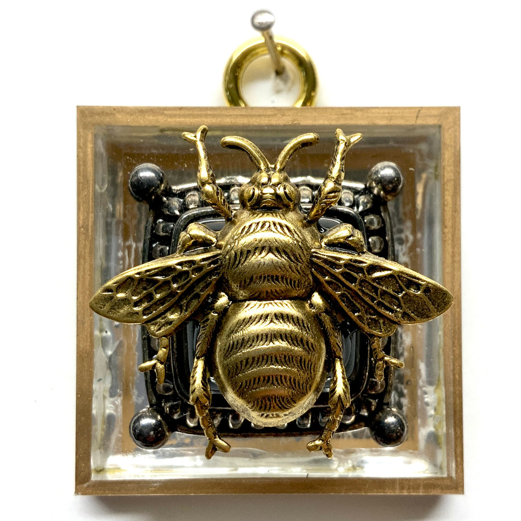 Acrylic Frame with Grande Bee on Brooch / Slight Imperfections (2
