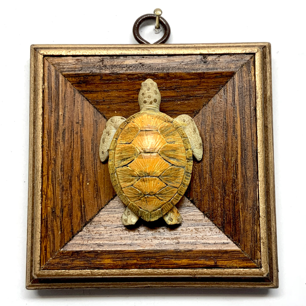 Wooden Frame with Turtle (3.5” wide)