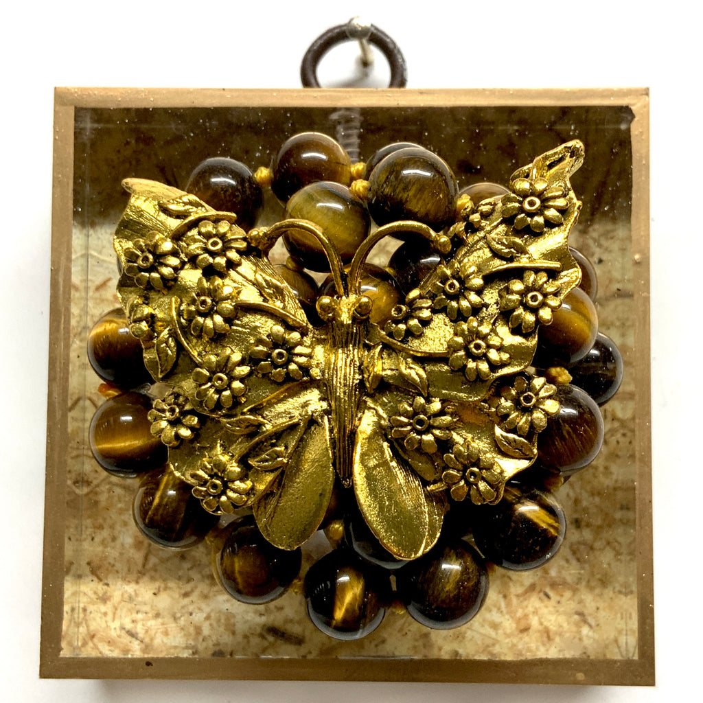 Acrylic Frame with Butterfly on Necklace / Slight Imperfections (3