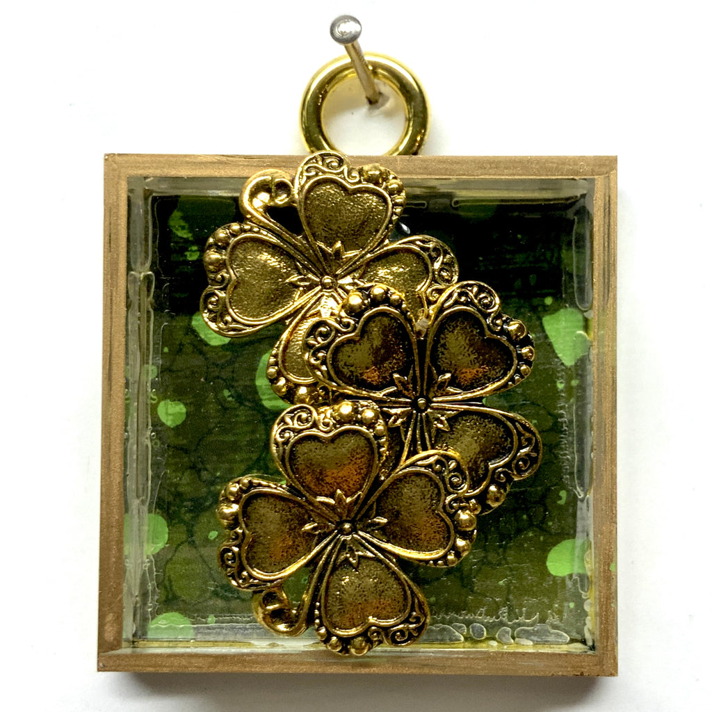 Acrylic Frame with Clovers / Slight Imperfections (2