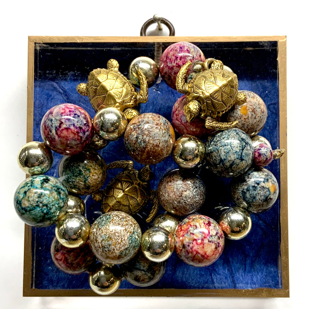 Acrylic Frame with Turtles on Necklace / Slight Imperfections (4