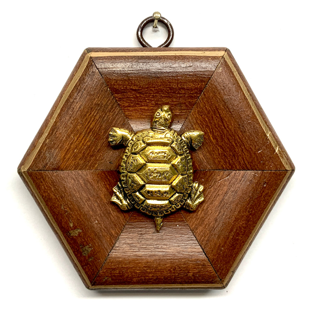 Wooden Frame with Turtle (4” wide)