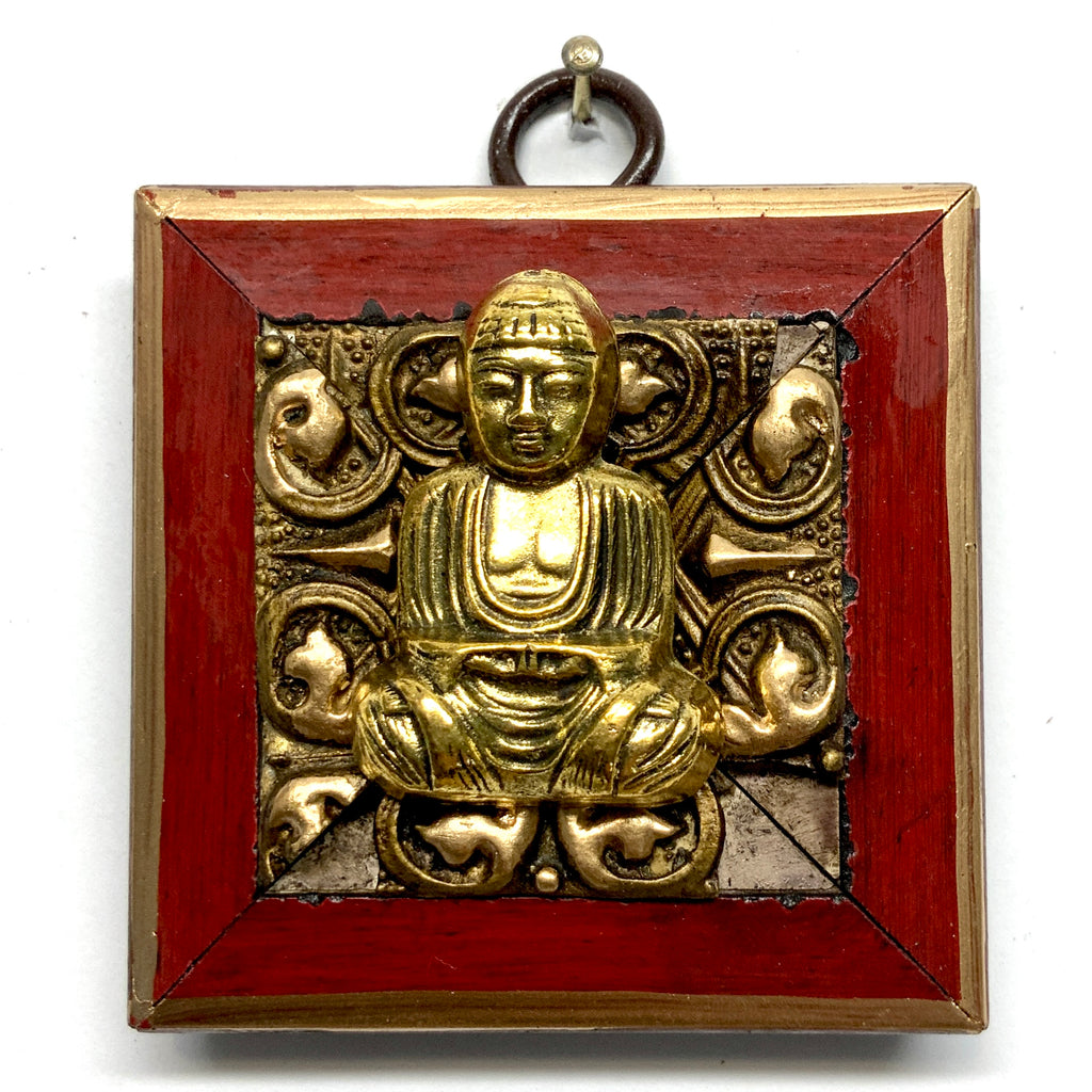 Lacquered Frame with Buddha (2.5” wide)