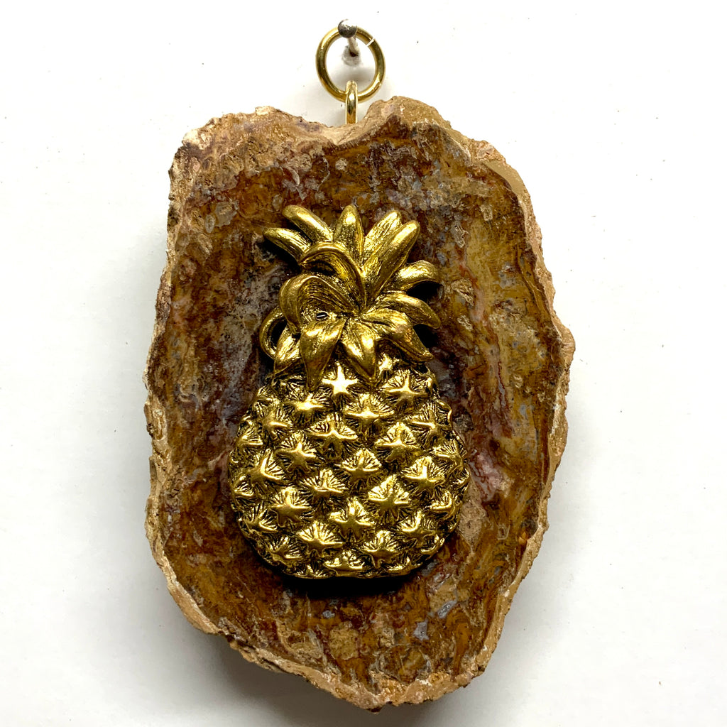 Petrified Wood Frame with Pineapple (3