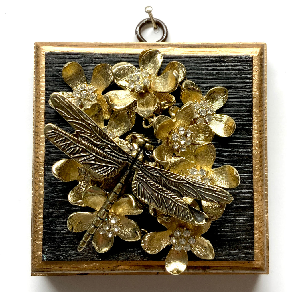 Bourbon Barrel Frame with Dragonfly on Necklace (4