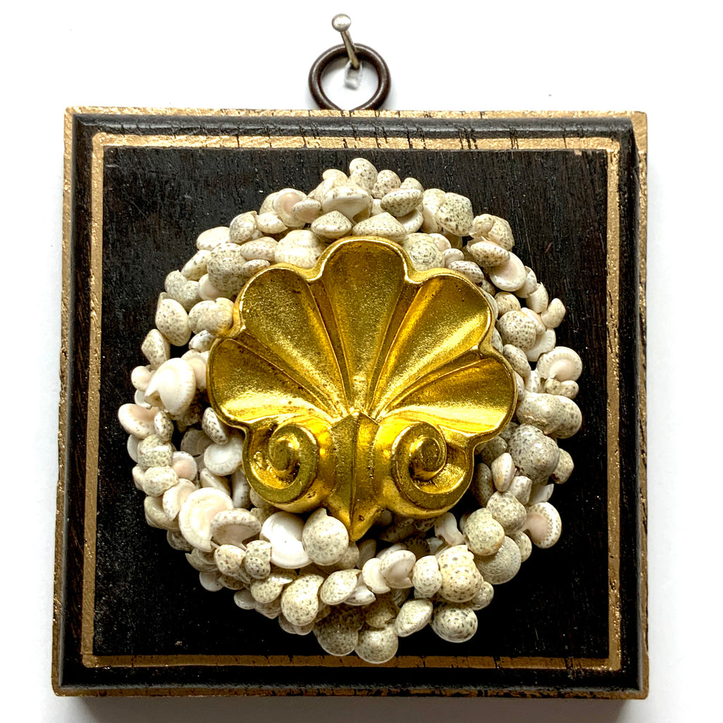 Wooden Frame with Shell on Necklace (4