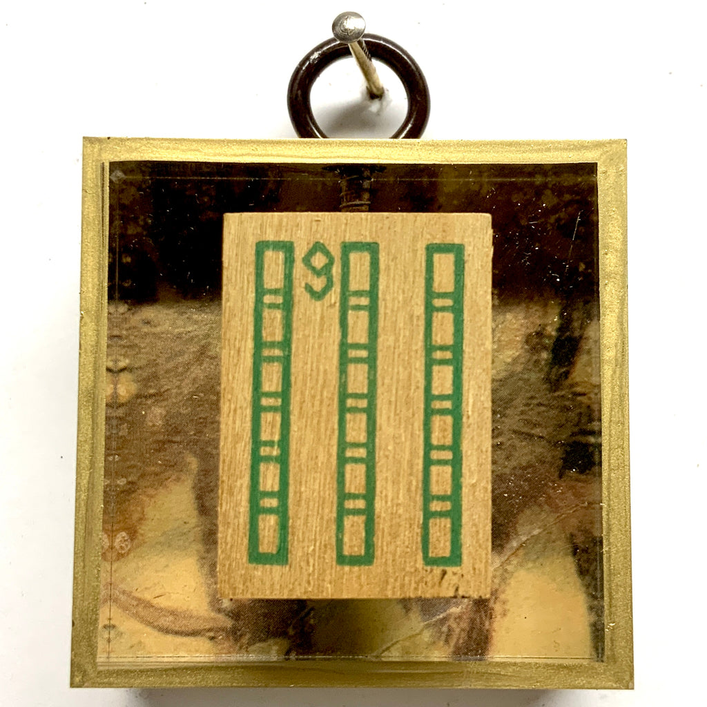 Acrylic Frame with Mahjong Tile / Slight Imperfections (2