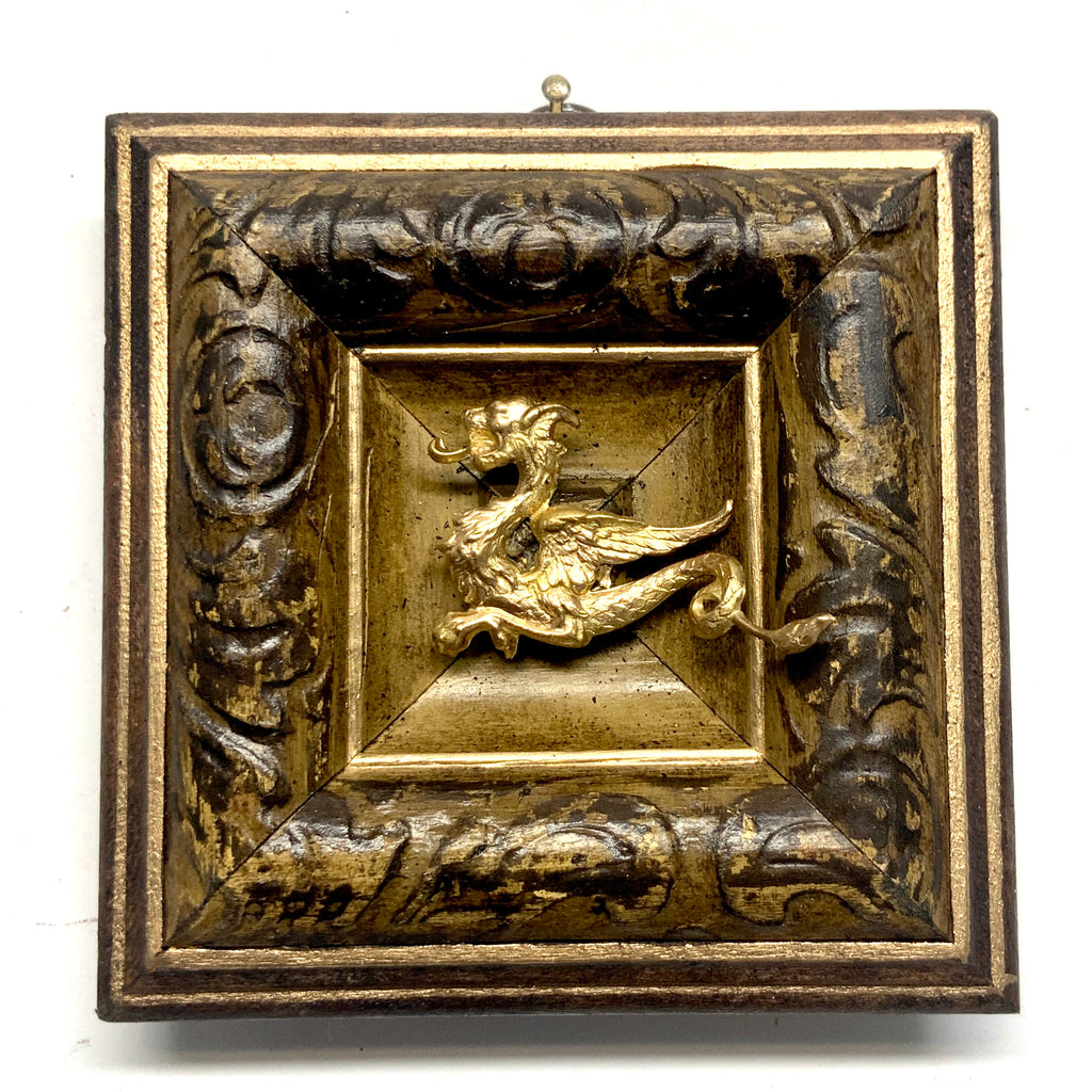 Wooden Frame with Dragon (3.75” wide)