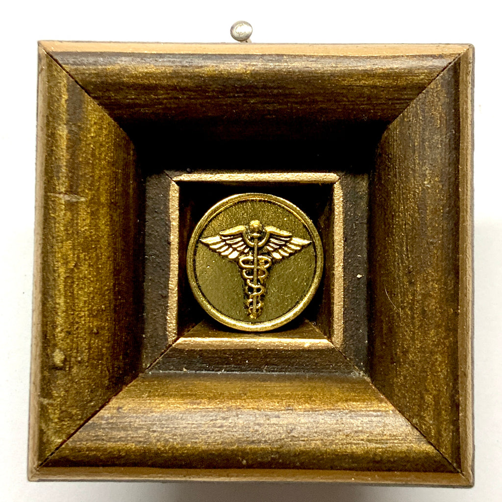 Wooden Frame with Caduceus (2.5