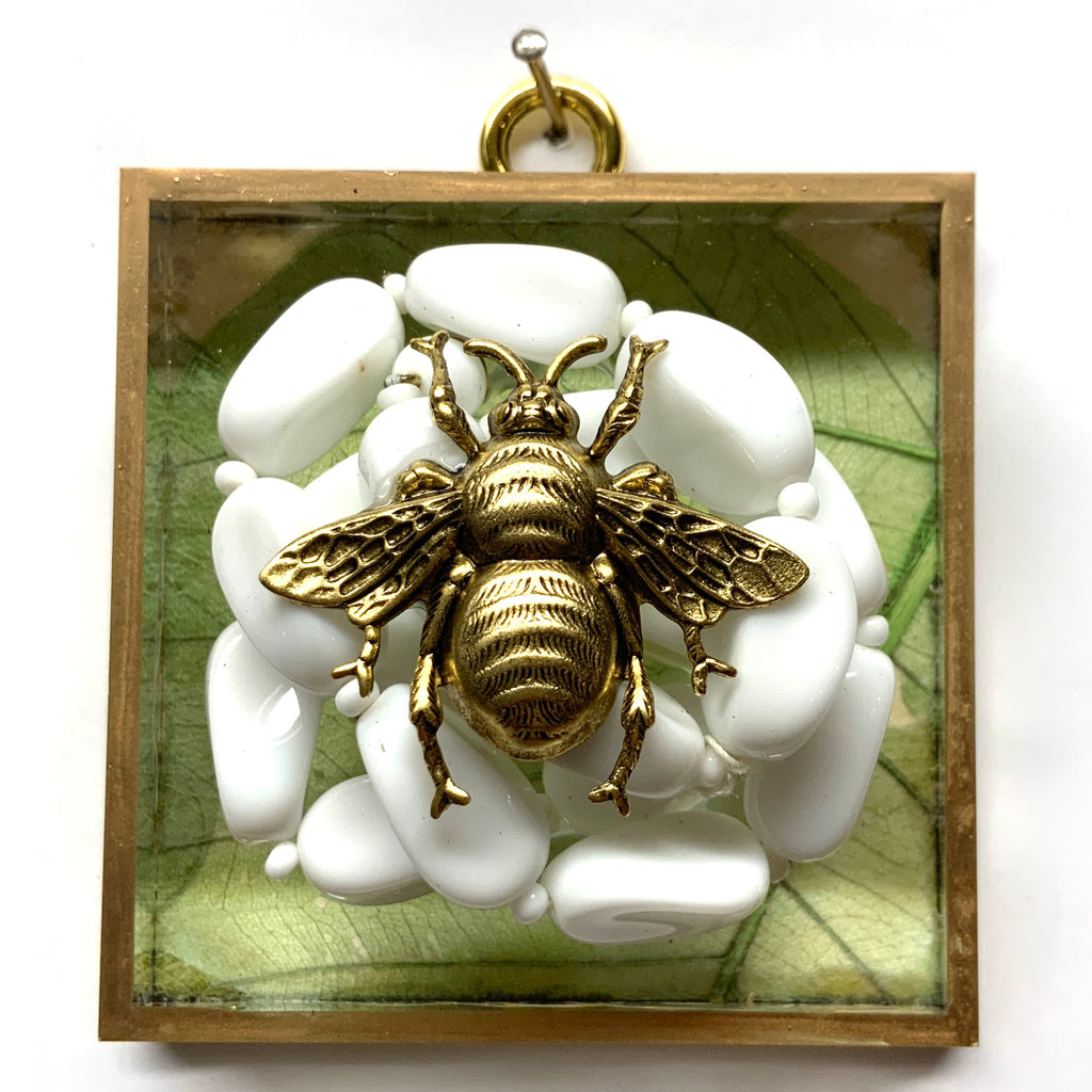 Acrylic Frame with Grande Bee on Necklace / Slight Imperfections (3