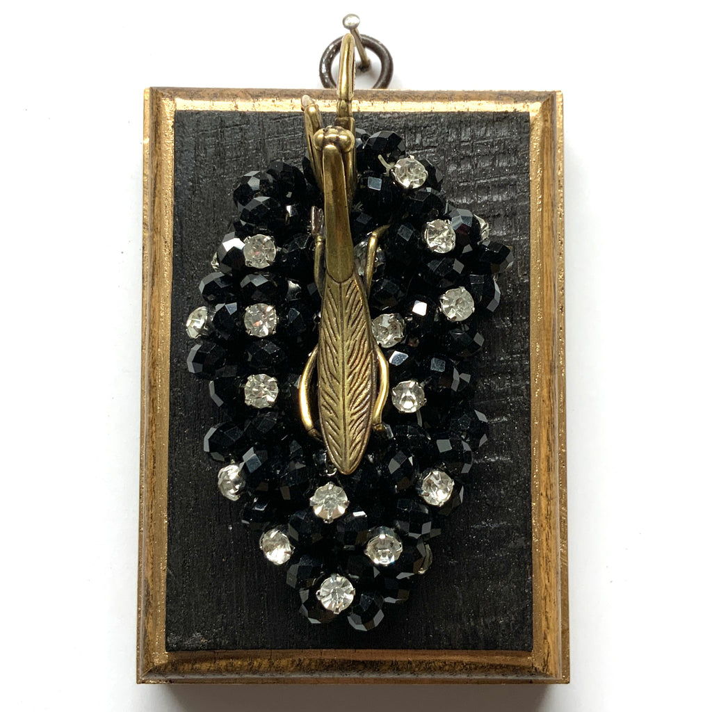 Bourbon Barrel Frame with Praying Mantis on Necklace (3.25