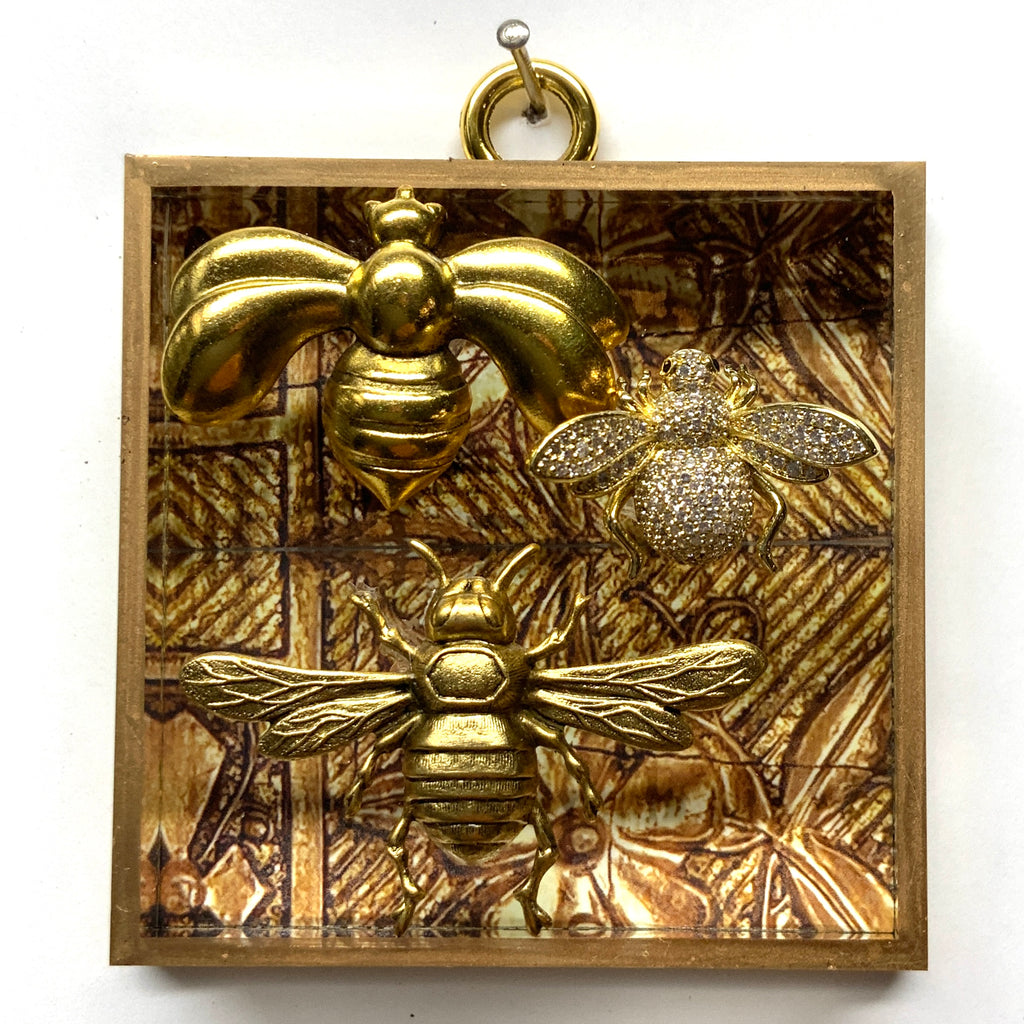 Acrylic Frame with Bees / Slight Imperfections (3