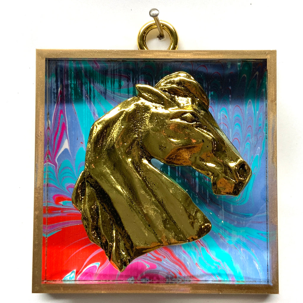 Acrylic Frame with Horse / Slight Imperfections (3