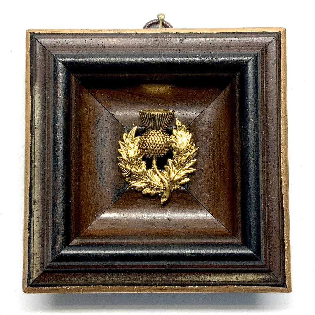Wooden Frame with Thistle (4” wide)