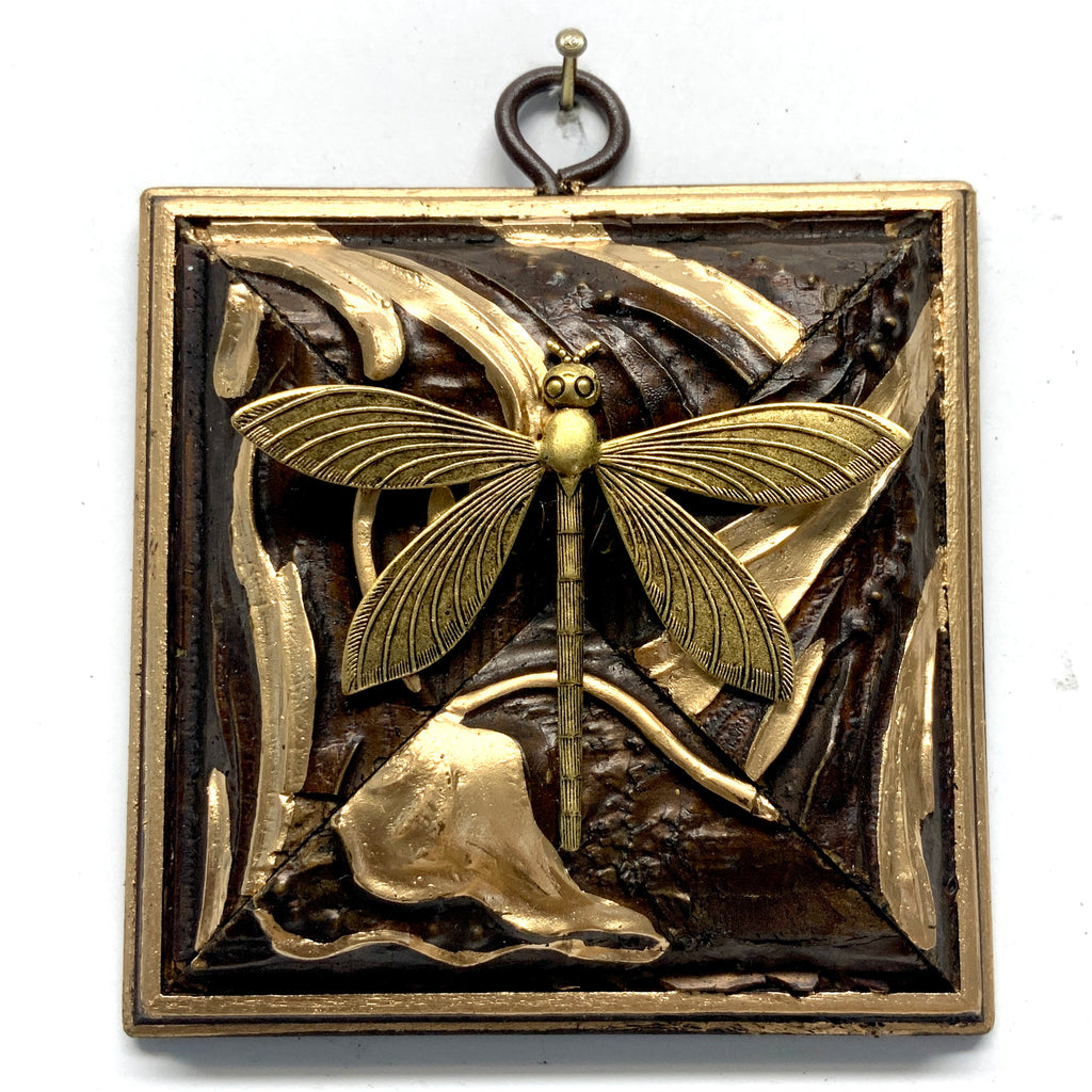 Painted Frame with Dragonfly (3.5” wide)