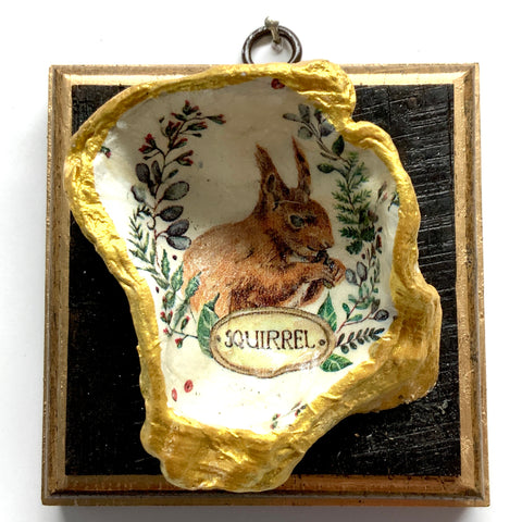 Bourbon Barrel Frame with Squirrel Oyster Shell (4