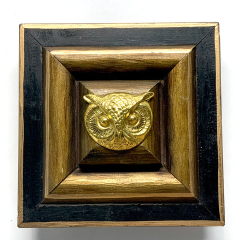 Lacquered Frame with Owl (4.25” wide)