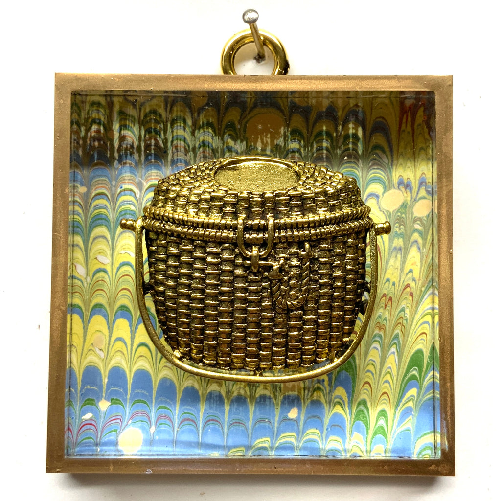 Acrylic Frame with Nantucket Basket / Slight Imperfections (3