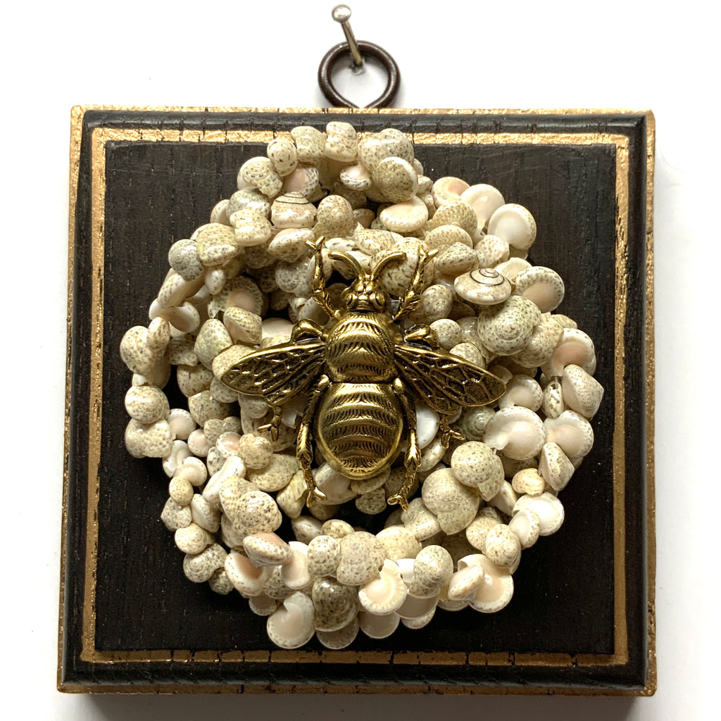 Wooden Frame with Grande Bee on Necklace (4