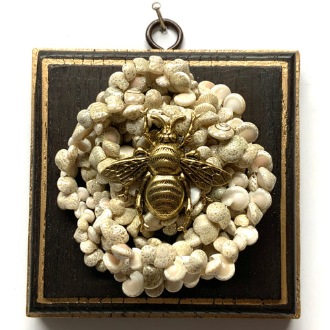 Wooden Frame with Grande Bee on Necklace (4