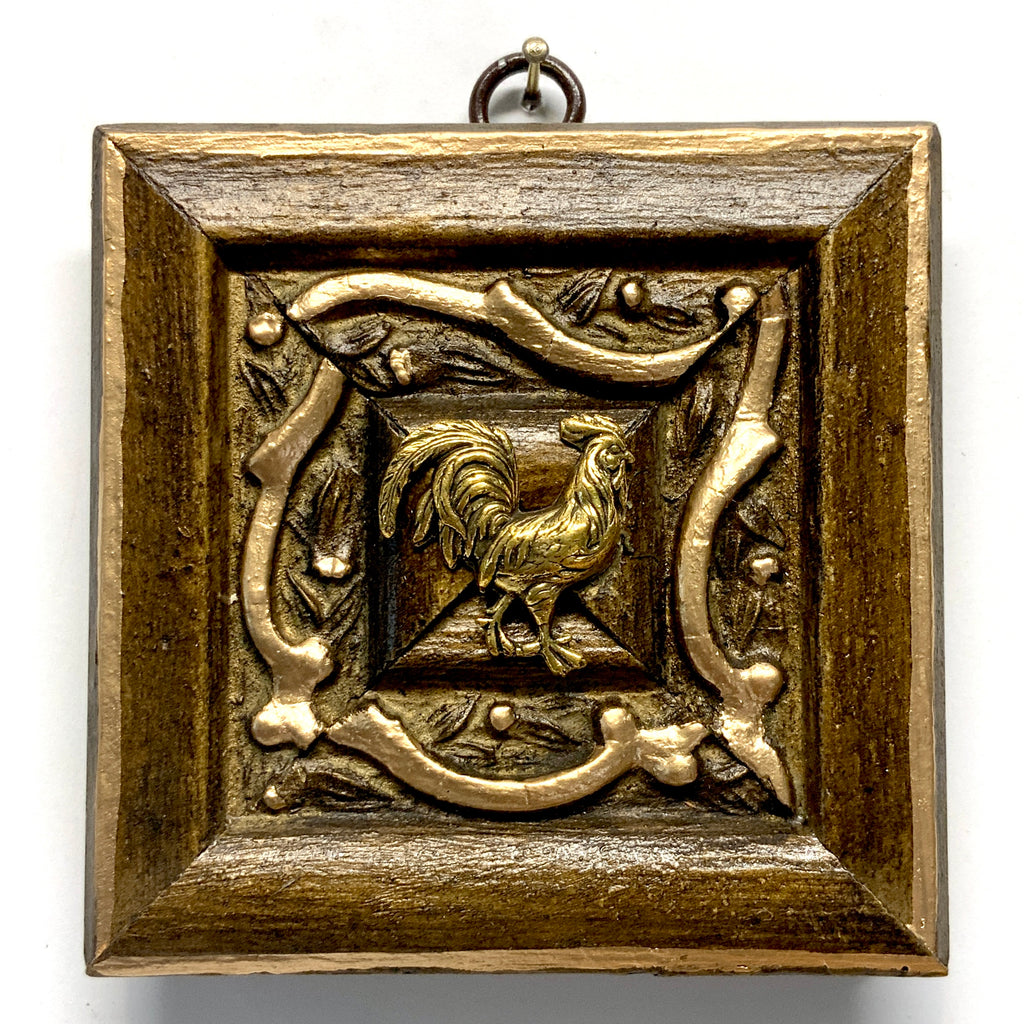 Wooden Frame with Rooster (4
