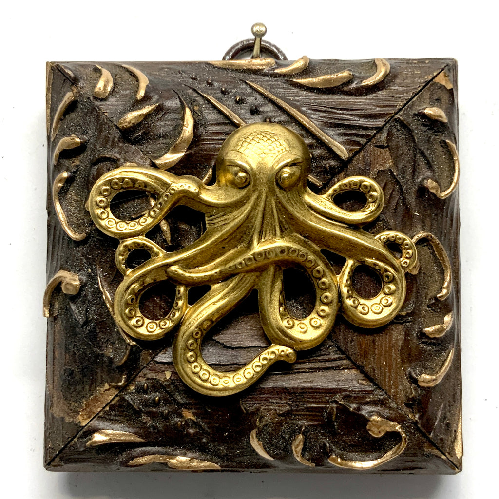Wooden Frame with Octopus (3.25” wide)