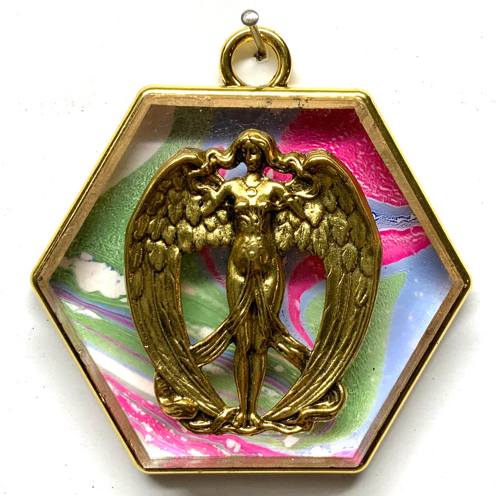 Acrylic Frame with Angel / Slight Imperfections (3.25