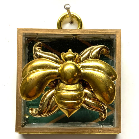 Acrylic Frame with Deco Bee on Brooch / Slight Imperfections (2