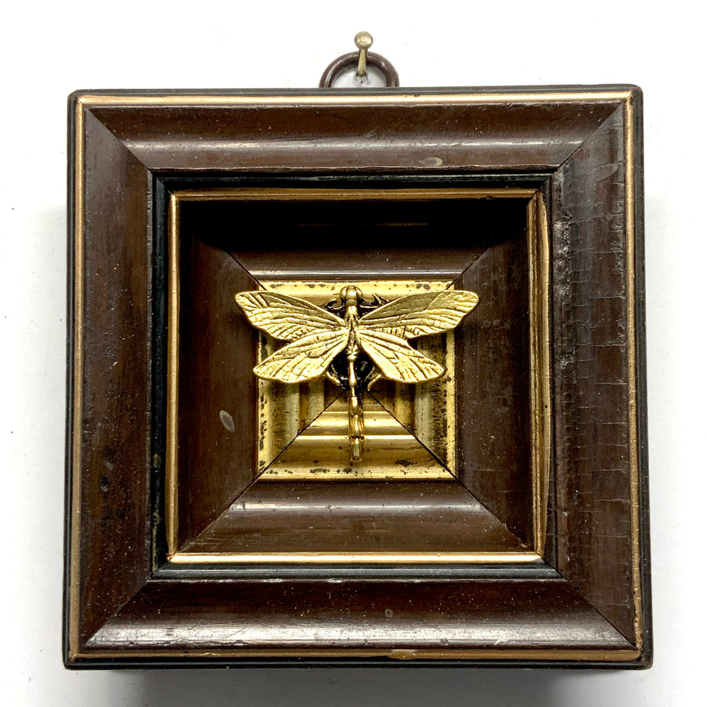 Wooden Frame with Dragonfly (3.75