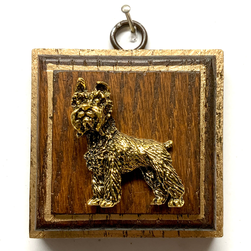 Wooden Frame with Schnauzer (2.75